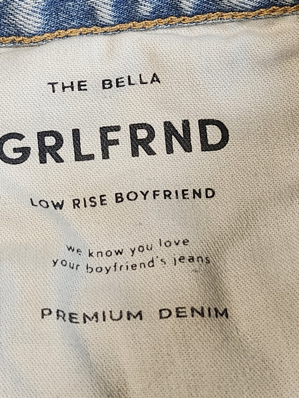 GRLFRND Bella Low Rise Boyfriend Jean Size 25 - Picture 5 of 13